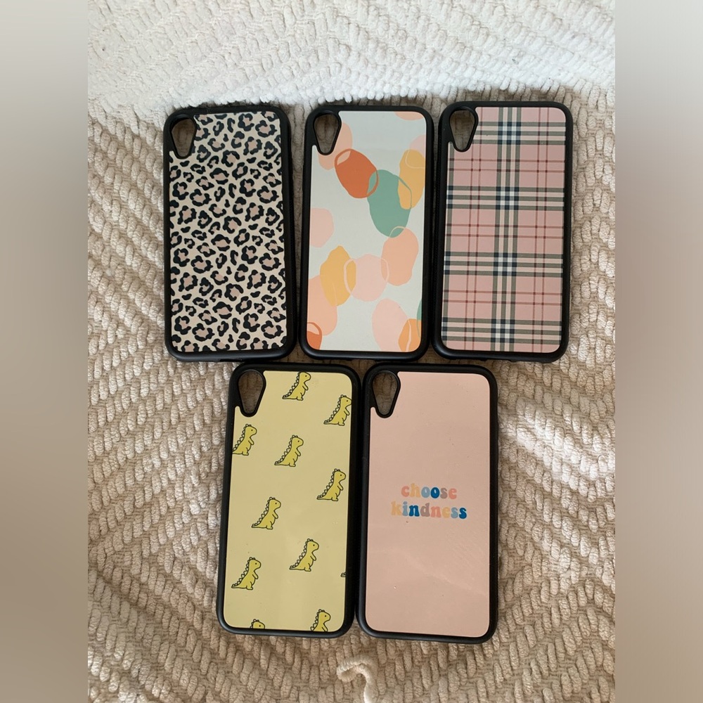 Set of 5 iPhone XR custom cases